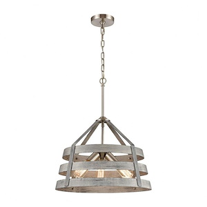 Brigantine - 3 Light Chandelier In French Country Style-15 Inches Tall and 18 Inches Wide