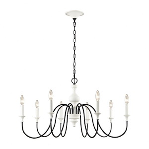 Val de Loire - 8 Light Chandelier In Traditional Style-19 Inches Tall and 36 Inches Wide
