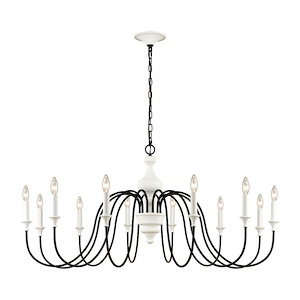 Val de Loire - 12 Light Chandelier In Traditional Style-23 Inches Tall and 48 Inches Wide - 1273797
