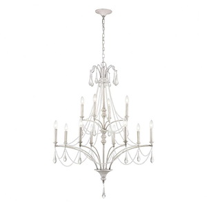 French Parlor - 12 Light Chandelier In Traditional Style-48 Inches Tall and 36 Inches Wide - 1273761