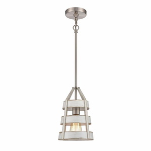 Brigantine - 1 Light Mini Pendant In Transitional Style-11 Inches Tall and 7 Inches Wide - 1119556