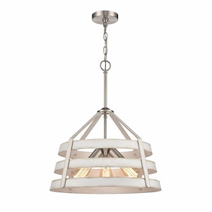 Brigantine - 3 Light Chandelier In Transitional Style-15 Inches Tall and 18 Inches Wide