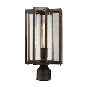 Bianca - 1 Light Outdoor Post Mount in Transitional Style with Mission and Southwestern inspirations - 15 Inches tall and 8 inches wide - 459491