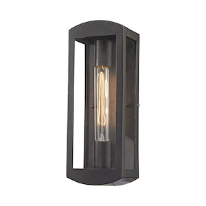 Trenton - 1 Light Outdoor Wall Lantern in Transitional Style with Country/Cottage and Southwestern inspirations - 13 Inches tall and 4.5 inches wide - 1208592