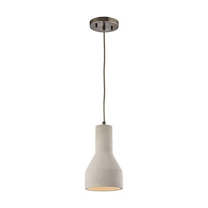 Urban Form - 1 Light Mini Pendant in Modern/Contemporary Style with Urban/Industrial and Scandinavian inspirations - 11 Inches tall and 6 inches wide - 522073