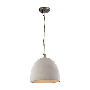 Urban Form - 1 Light Mini Pendant in Modern/Contemporary Style with Urban/Industrial and Scandinavian inspirations - 11 Inches tall and 12 inches wide