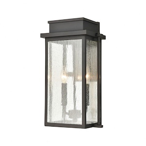 Braddock - 2 Light Outdoor Wall Sconce in Transitional Style with Vintage Charm and Victorian inspirations - 17 Inches tall and 10 inches wide - 921320