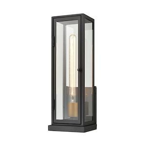 Foundation - 1 Light Outdoor Wall Sconce In Glam Style-17 Inches Tall and 6 Inches Wide