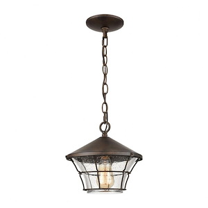 Gavin - 1 Light Outdoor Pendant In Traditional Style-10 Inches Tall and 10 Inches Wide