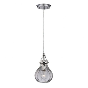 Danica - 1 Light Mini Pendant in Transitional Style with Vintage Charm and Modern Farmhouse inspirations - 10 Inches tall and 6 inches wide - 421758