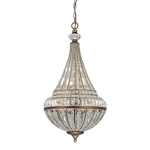 Empire - 6 Light Chandelier in Traditional Style with Art Deco and Luxe/Glam inspirations - 32 Inches tall and 16 inches wide