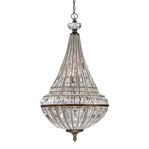 Empire - 9 Light Chandelier in Traditional Style with Art Deco and Luxe/Glam inspirations - 42 Inches tall and 23 inches wide