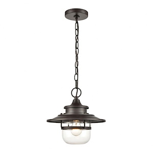 Renninger - 1 Light Outdoor Pendant in Traditional Style with Modern Farmhouse and Country/Cottage inspirations - 11 Inches tall and 11 inches wide