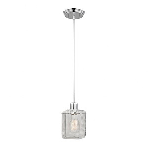 Watercube - 1 Light Pendant-8 Inches Tall and 5 Inches Wide
