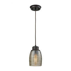 Muncie - 1 Light Configurable Pendant In Mid-Century Modern Style-8 Inches Tall and 5 Inches Wide