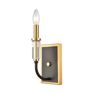 Glendon - 1 Light Wall Sconce in Traditional Style with Art Deco and Luxe/Glam inspirations - 11 Inches tall and 5 inches wide