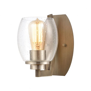 Bixler - 1 Light Wall Sconce in Transitional Style with Art Deco and Retro inspirations - 8 Inches tall and 5 inches wide