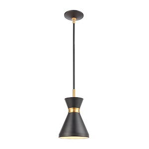 Modley - 1 Light Mini Pendant in Modern/Contemporary Style with Mid-Century and Retro inspirations - 10 Inches tall and 7 inches wide - 881764