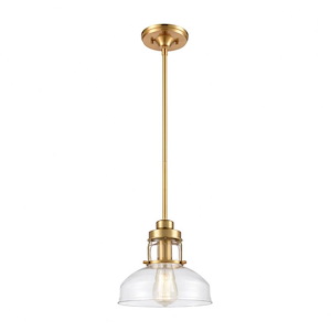 Manhattan Boutique - 1 Light Mini Pendant in Transitional Style with Modern Farmhouse and Urban inspirations - 9 Inches tall and 9 inches wide