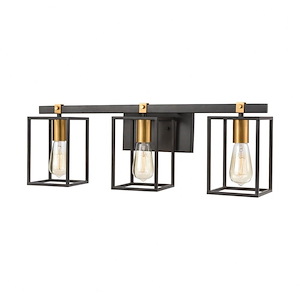 Cloe - 3 Light Bath Vanity in Modern/Contemporary Style with Modern Farmhouse and Urban/Industrial inspirations - 9 Inches tall and 26 inches wide - 881520