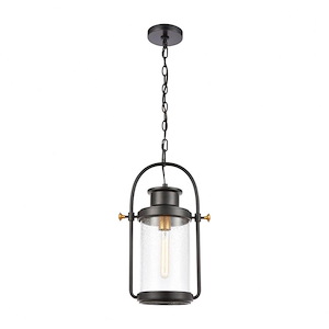 Wexford - 1 Light Outdoor Hanging Lantern in Transitional Style with Country and Vintage Charm inspirations - 19 Inches tall and 12 inches wide - 881890
