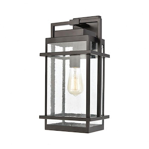 Breckenridge - 1 Light Wall Sconce in Transitional Style with Mission and Asian inspirations - 19 Inches tall and 8 inches wide