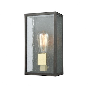 McKenzie - 1 Light Outdoor Wall Lantern in Modern/Contemporary Style with Urban/Industrial and Asian inspirations - 11 Inches tall and 6 inches wide