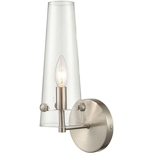 Valante - 1 Light Wall Sconce in Modern/Contemporary Style with Mid-Century and Retro inspirations - 14 Inches tall and 5 inches wide