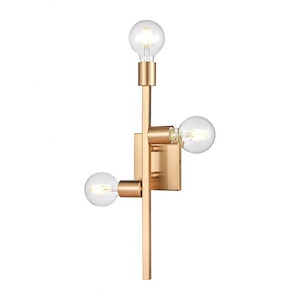 Attune - 3 Light Wall Sconce In Modern Style-19 Inches Tall and 5 Inches Wide