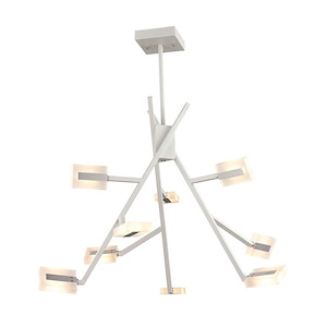 Svelta - 18W 9 LED Chandelier In Modern Style-13.8 Inches Tall and 33.5 Inches Wide