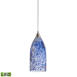 Verona - 1 Light Mini Pendant in Transitional Style with Boho and Eclectic inspirations - 12 Inches tall and 5 inches wide - 1208903