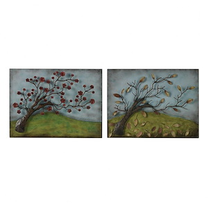 Autumn And Spring - 20 Inch Wall Art (Set of 2)