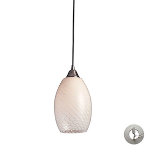 Mulinello - 9.5W 1 LED Mini Pendant in Transitional Style with Boho and Eclectic inspirations - 11 Inches tall and 6 inches wide - 408518
