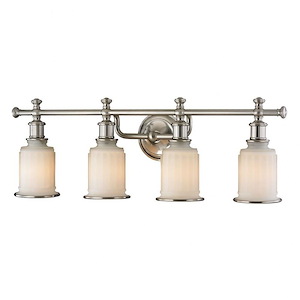 Acadia - 4 Light Bath Bar in Traditional Style with Victorian and Modern Farmhouse inspirations - 10 Inches tall and 30 inches wide