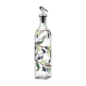 Olives - Oil and Vinegar Bottle In Traditional Style-11.75 Inches Tall and 2.25 Inches Wide