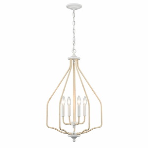 Breezeway - 4 Light Pendant In Coastal Style-28.5 Inches Tall and 17.75 Inches Wide - 1284723