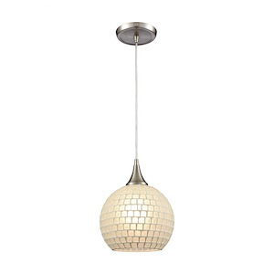 Fusion - 1 Light Mini Pendant in Transitional Style with Boho and Eclectic inspirations - 10 Inches tall and 8 inches wide - 705369