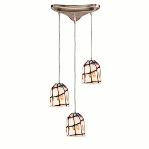 Rapture - 3 Light Pendant In Contemporary Style-8 Inches Tall and 10 Inches Wide