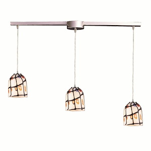 Rapture - 3 Light Pendant In Contemporary Style-7 Inches Tall and 36 Inches Wide