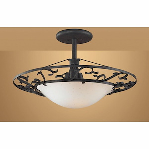 Lumina - 3 Light Semi-Flush Mount-15 Inches Tall and 23 Inches Wide