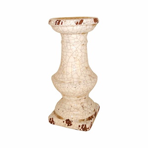 Jardin - Garden Pillar In Rustic Style-14.1 Inches Tall and 6.5 Inches Wide
