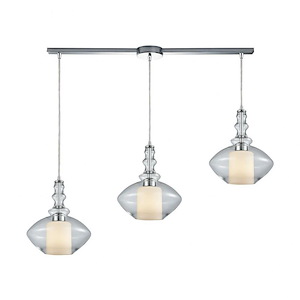 Alora - 3 Light Linear Mini Pendant in Modern/Contemporary Style with Mid-Century and Scandinavian inspirations - 12 Inches tall and 36 inches wide - 613871