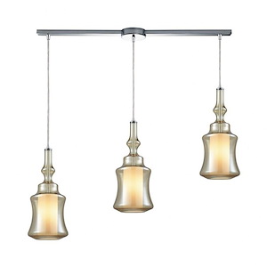 Alora - 3 Light Linear Mini Pendant in Modern/Contemporary Style with Mid-Century and Scandinavian inspirations - 18 Inches tall and 36 inches wide - 1208921