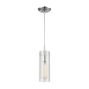 Swirl - 1 Light Mini Pendant in Modern/Contemporary Style with Retro and Mid-Century Modern inspirations - 14 Inches tall and 5 inches wide - 705337