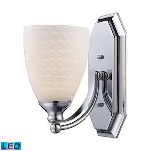 Mix- 9.5W 1 LED Bath Vanity in Transitional Style with Eclectic and Boho inspirations - 10 Inches tall and 5 inches wide - 749489