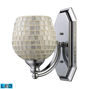 Mix-N-Match - 9.5W 1 LED Bath Vanity-10 Inches Tall and 5 Inches Wide - 1273664