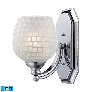 Mix-N-Match - 9.5W 1 LED Bath Vanity-10 Inches Tall and 5 Inches Wide - 1273867
