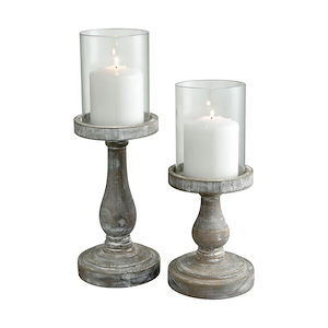 Beachfront - Candleholder (Set of 2) In Traditional Style-13.75 Inches Tall and 4.75 Inches Wide
