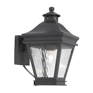 Landings - 1 Light Outdoor Wall Lantern in Traditional Style with Country/Cottage and Southwestern inspirations - 13 Inches tall and 8 inches wide - 373137