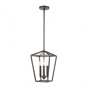 Fairfax - 3 Light Mini Pendant in Transitional Style with Modern Farmhouse and Country/Cottage inspirations - 14 Inches tall and 9 inches wide
